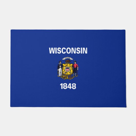Vlagontwerp Wisconsin State Deurmat (Voorkant)