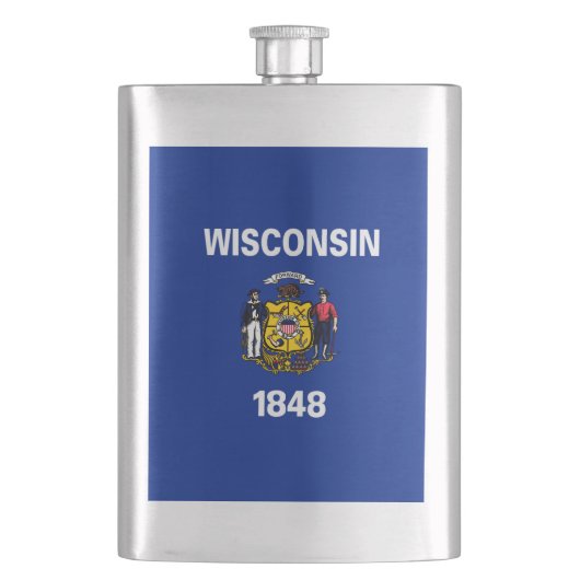 Vlagontwerp Wisconsin State Flacon (Voorkant)