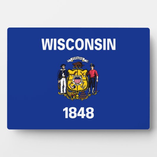 Vlagontwerp Wisconsin State Fotoplaat (voorkant)