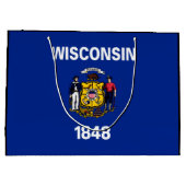 Vlagontwerp Wisconsin State Large Cadeautasje (Achterkant)