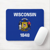 Vlagontwerp Wisconsin State Muismat (Met muis)