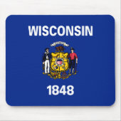 Vlagontwerp Wisconsin State Muismat (Voorkant)