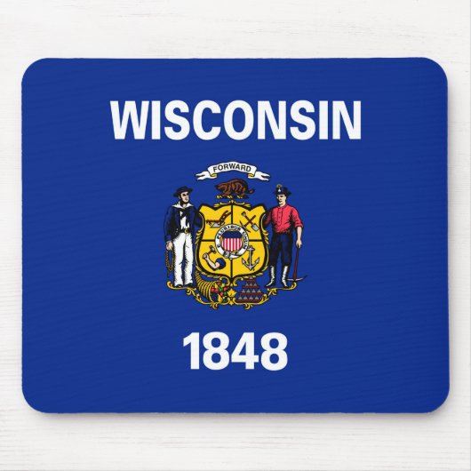 Vlagontwerp Wisconsin State Muismat (Voorkant)