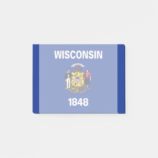 Vlagontwerp Wisconsin State Post-it® Notes (Voorkant)