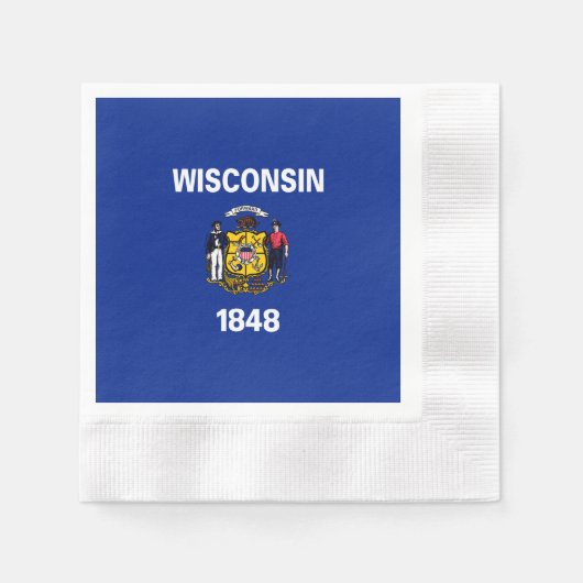 Vlagontwerp Wisconsin State Servet (Voorkant)