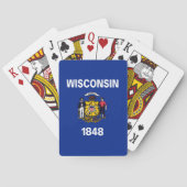 Vlagontwerp Wisconsin State Speelkaarten (Achterkant)