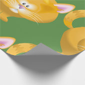 Vlagpapier voor gember kat cadeaupapier