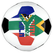 Vlagpatriottisch Zuid-Afrika Voetbal (Gedraaid)