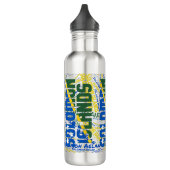 Vlagpatriottische Salomonseilanden Waterfles (Links)