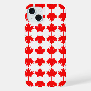 Vlagpatroon van Canada iPhone 15 Plus Case