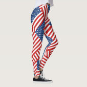 Vlagpatroon Verenigde Staten Leggings (Rechts)