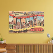 Vlagpersoneel, Arizona - Grote letterscènes Canvas Afdruk (Insitu (Woonkamer))