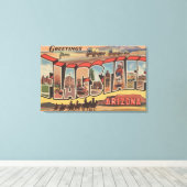 Vlagpersoneel, Arizona - Grote letterscènes Canvas Afdruk (Insitu (Houten vloer))