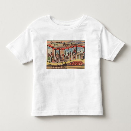 Vlagpersoneel, Arizona - Grote letterscènes Kinder Shirts (Voorkant)