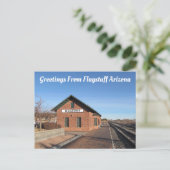 Vlagpersoneel "Old Depot" Arizona Briefkaart (Staand voorkant)