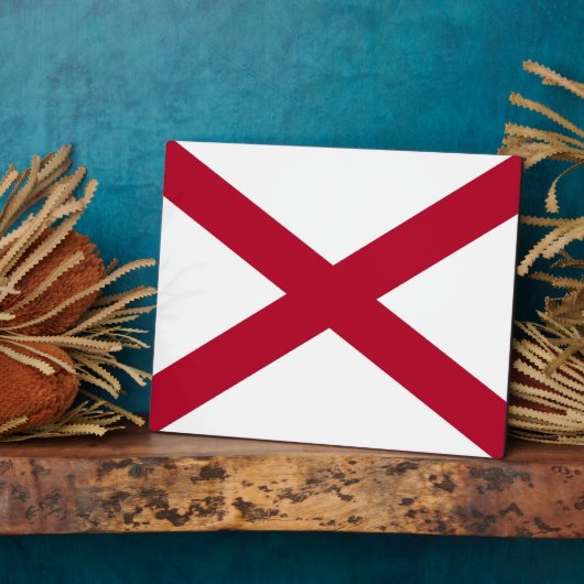 VlagPlaque Alabama Fotoplaat (Zijkant)