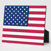 Vlagplaque Verenigde Staten Fotoplaat (Zijkant)