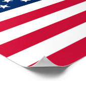 Vlagposter VS Verenigde Staten van Amerika Poster (Hoek)