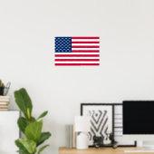 Vlagposter VS Verenigde Staten van Amerika Poster (Thuiskantoor)