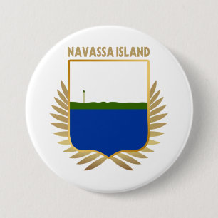 Vlagschild van Navassa Ronde Button 7,6 Cm