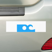 vlagstaat van de oceaanstad america Maryland Bumpersticker (Op auto)