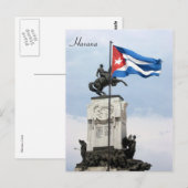 vlagstandbeeld van havana briefkaart (Voorkant / Achterkant)