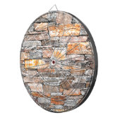 Vlagsteen | Natuursteenpatroon | briketten Dartbord (Voorkant Rechts)