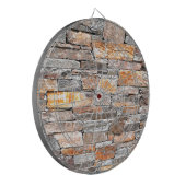 Vlagsteen | Natuursteenpatroon | briketten Dartbord (Voorkant Links)