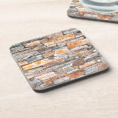 Vlagsteen | Natuursteenpatroon | briketten Drankjes Onderzetter (Linkerzijde)