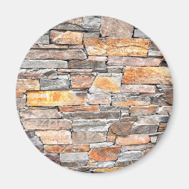 Vlagsteen | Natuursteenpatroon | briketten Magneet