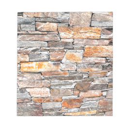 Vlagsteen | Natuursteenpatroon | briketten Notitieblok