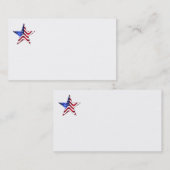 Vlagsterren Visitekaartjes van de Verenigde Staten (Voorkant / Achterkant)