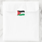 Vlagsticker Jordanië Ronde Sticker (Tas)