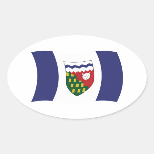 Vlagsticker Northwest Territories Ovale Sticker