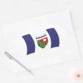Vlagsticker Northwest Territories Ovale Sticker (Envelop)