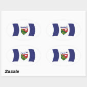 Vlagsticker Northwest Territories Ovale Sticker (Vel)