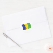 Vlagsticker Ogoni-mensen Ronde Sticker (Envelop)