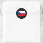 Vlagsticker Tsjechië Ronde Sticker (Tas)