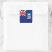 Vlagsticker van de Falklandeilanden Vierkante Sticker (Tas)
