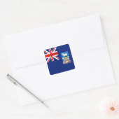 Vlagsticker van de Falklandeilanden Vierkante Sticker (Envelop)