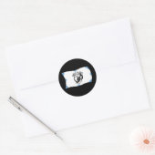 Vlagsticker van Santa Clara Pueblo Ronde Sticker (Envelop)