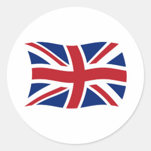Vlagsticker Verenigd Koninkrijk Ronde Sticker