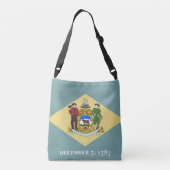 Vlagtas, Delaware Crossbody Tas (Achterkant)
