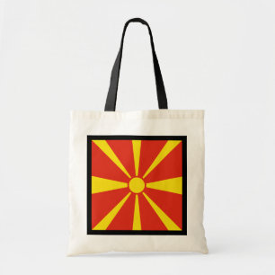 Vlagtas van Noord-Macedonië Tote Bag