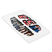 Vlagtekst Californië-Afbeelding en VS Magneet (Rechterzijde)