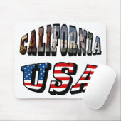 Vlagtekst Californië-Afbeelding en VS Muismat (Met muis)
