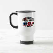 Vlagtekst Californië-Afbeelding en VS Reisbeker (Links)