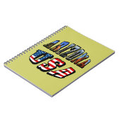 Vlagtekst van Arizona Afbeelding en VS Notitieboek (Linkerzijde)