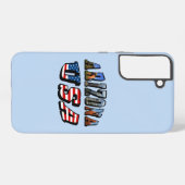 Vlagtekst van Arizona Afbeelding en VS Samsung Galaxy Hoesje (Achterkant horizontaal)