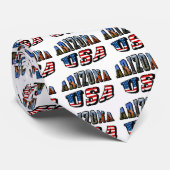 Vlagtekst van Arizona Afbeelding en VS Stropdas (Opgerold)